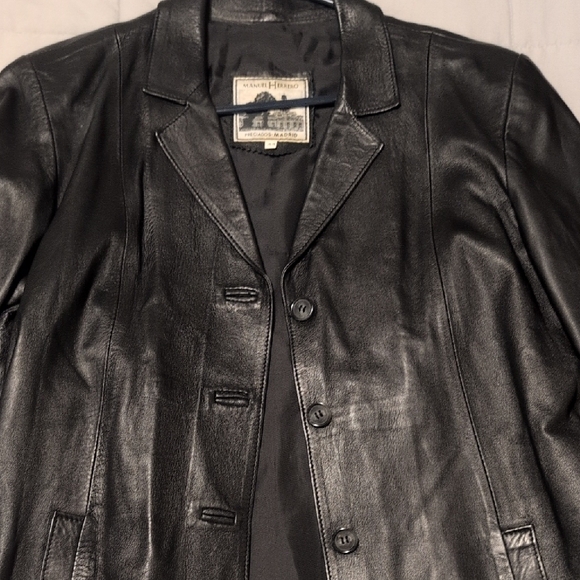 Manuel herrera Jackets & Blazers - Women's Black Leather Jacket